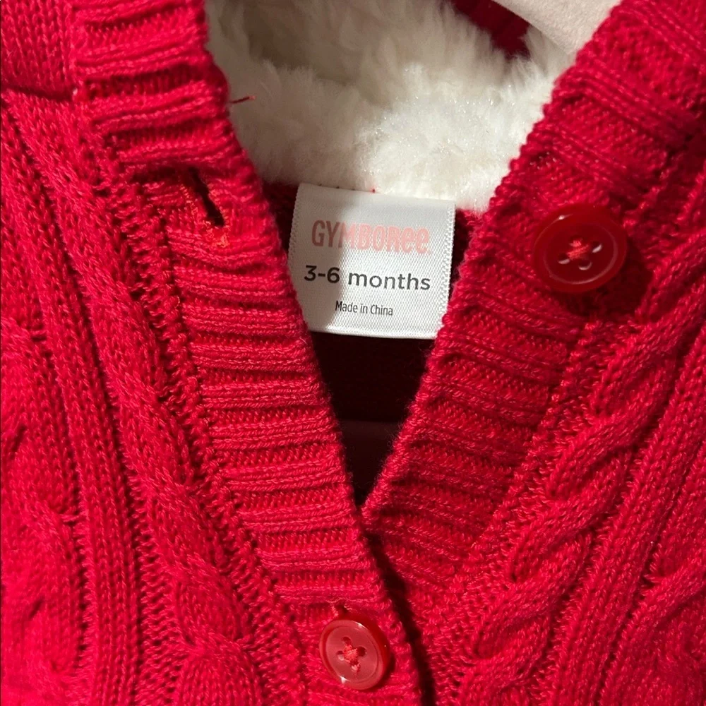 Gymboree Vibrant Red Knit Sweater - Picture 2 of 4